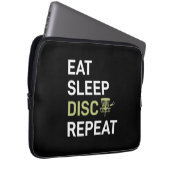 Sleep Disk Golf wiederholen Laptopschutzhülle (Vorne Rechts)