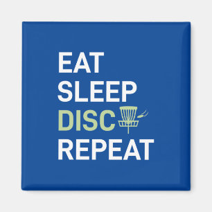 Sleep Disk Golf wiederholen Magnet
