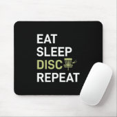 Sleep Disk Golf wiederholen Mousepad (Mit Mouse)