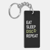 Sleep Disk Golf wiederholen Schlüsselanhänger (Vorderseite links)