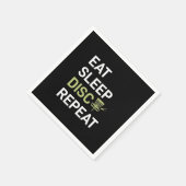 Sleep Disk Golf wiederholen Serviette (Ecke)