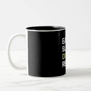 Sleep Disk Golf wiederholen Zweifarbige Tasse