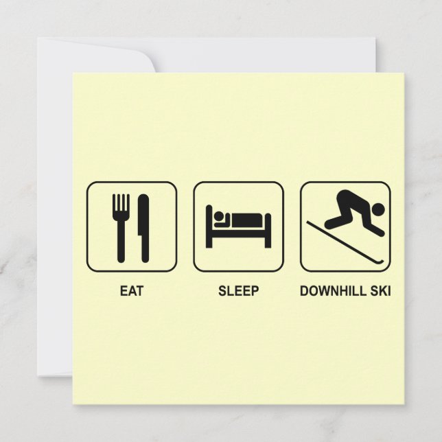 Sleep Downhill Ski essen (Vorderseite)