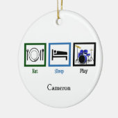 Sleep Drums essen Keramikornament (Links)