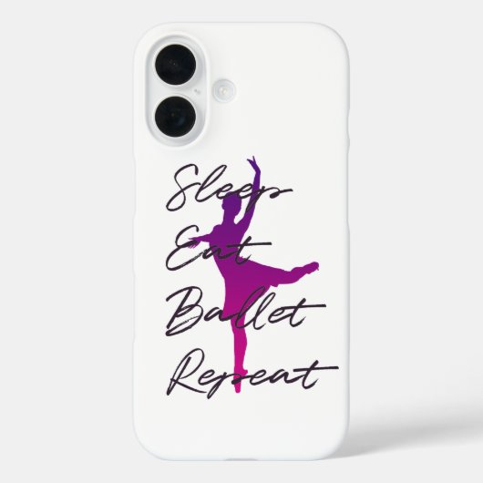 Sleep Eat Ballet Repeat Balletcore – Pink Dance Case-Mate iPhone Hülle (Rückseite)