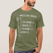 Sleep Eat Code Funny Programmer Coding Coder T-Shirt (Vorderseite)
