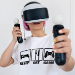 Sleep Eat Game T-Shirt<br><div class="desc">Sleep Eat Game T - Shirt - Endlich ist der perfekte Jungs T - Shirt für Hardcore Gamer da. Dieses unglaublich witzig Shirt mit Straßenschildern für Essen und Schlaf, und ein Computerspiel-Controller im dritten Zeichen mit der Nachricht: Schlaf, Essen und Spiel. Dieses ultra-trendige Shirt ist ein echter Wendepunkt und wird...</div>