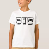 Sleep Eat Game T-Shirt (Vorderseite)