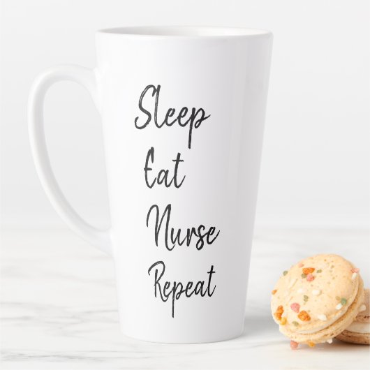 Sleep Eat Nurse Wiederholung Trendy Milchtasse (Beispiel)