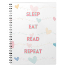 Sleep Eat Read Repeat Notebook