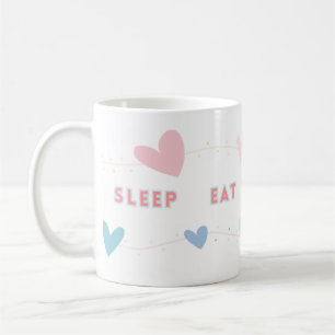 Sleep Eat Read Wiederholung Tasse
