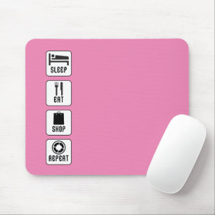 Sleep-Eat-Shop Wiederholen Lebenswahl Routine Mousepad