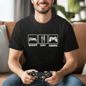 Sleep Ess und Game Funny Gamer T-Shirt