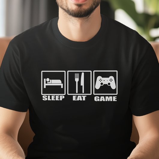 Sleep Ess und Game Funny Gamer T-Shirt