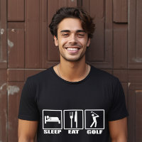 Sleep Ess und Golf Funny Golfer