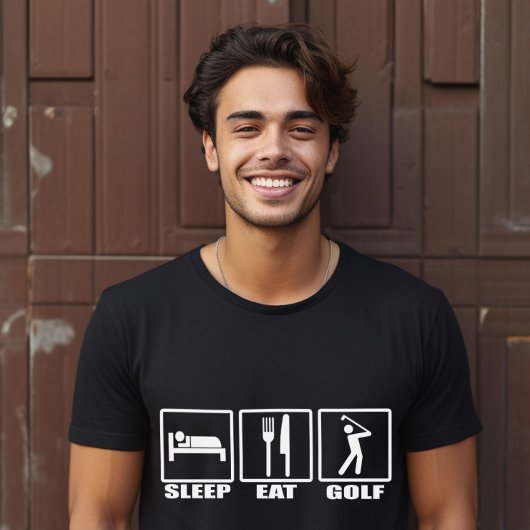 Sleep Ess und Golf Funny Golfer T-Shirt