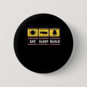 Sleep Essen Build Wiederholen Gebäude Blocksteine Button (Vorderseite)