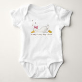 Sleep First Cry Later Custom Text Silly Goose Baby Strampler (Vorderseite)