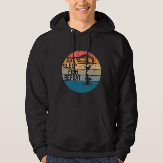 Sleep Fish Repeat Classic Hoodie (Vorderseite)
