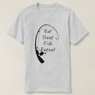 Sleep Fish wiederholen Fischen Männer T - Shirt