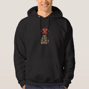Sleep Fix Cars wiederholen Auto Mechanische Kraftf Hoodie