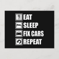 SLEEP FIX CARS WIEDERHOLEN Funny Car Muscle Car Ca