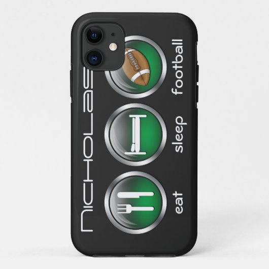 Sleep Football essen :: iPhone 5 Fall Case-Mate iPhone Hülle (Rückseite)