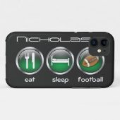 Sleep Football essen :: iPhone 5 Fall Case-Mate iPhone Hülle (Rückseite (Horizontal))