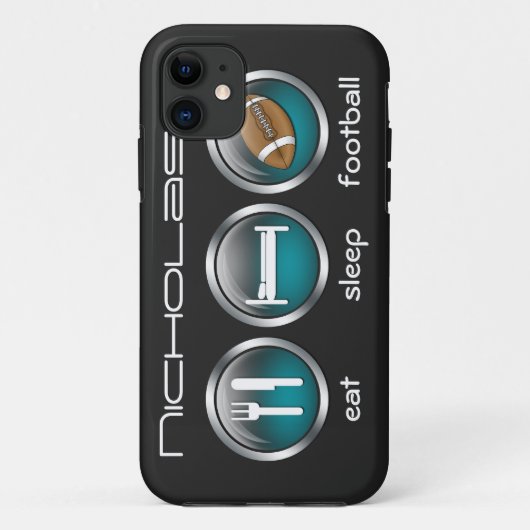 Sleep Football essen :: iPhone 5 Fall Case-Mate iPhone Hülle (Rückseite)