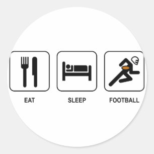 Sleep Football Sticker essen