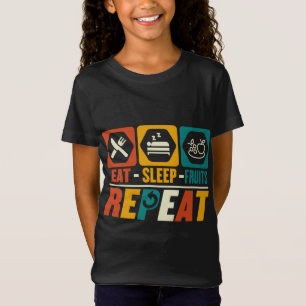 Sleep Fruits Repeat - Funny Fruits Lover Veget T-Shirt