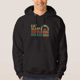 Sleep Game Repeat Video Gamer essen Hoodie