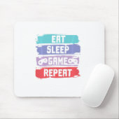Sleep Game Repetiercontroller essen Mousepad (Mit Mouse)