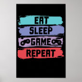 Sleep Game Repetiercontroller essen Poster (Vorne)