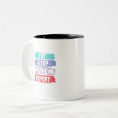 Sleep Game Repetiercontroller essen Zweifarbige Tasse (Vorderseite Links)