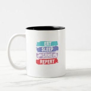 Sleep Game Repetiercontroller essen Zweifarbige Tasse