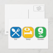 Sleep Garden essen Postkarte (Vorne/Hinten)