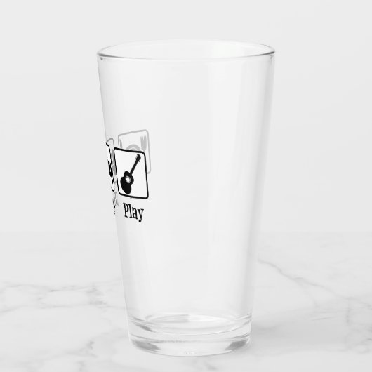 Sleep Gitarrist essen Glas (Links)