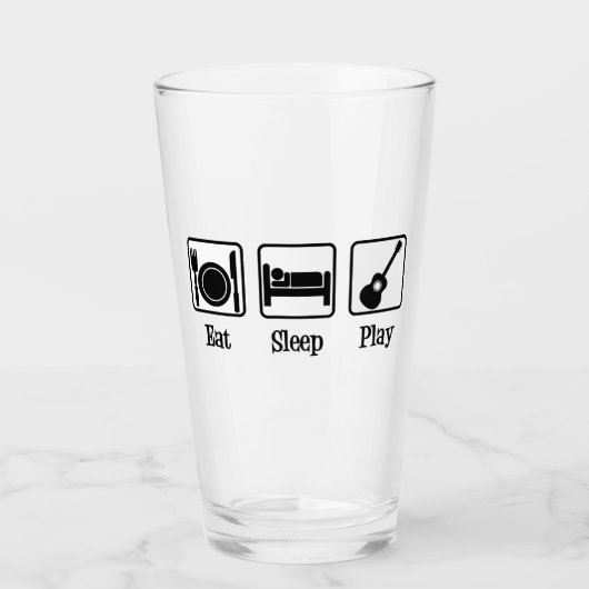 Sleep Gitarrist essen Glas (Vorderseite)