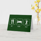 Sleep Golf Card essen Karte (Gelbe Blume)