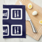 Sleep Golf essen - Jede Farbe Geschirrtuch (Viertel Falte)