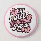 Sleep Good Vibes wiederholen Button (Vorderseite)