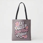 Sleep Good Vibes wiederholen Tasche (Vorderseite)