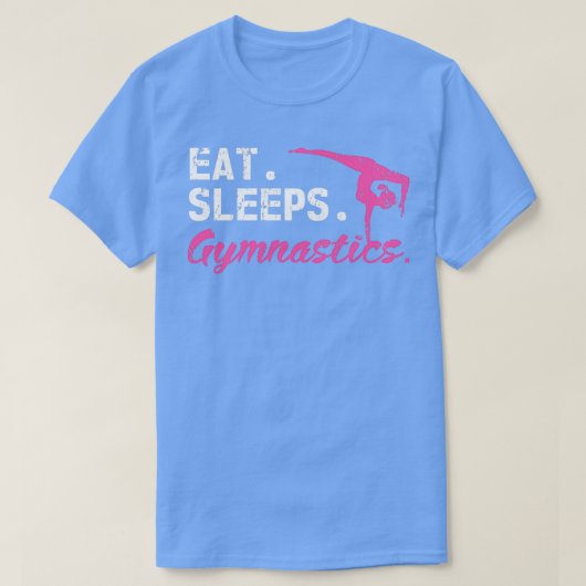 Sleep Gymnastik Sport Gymnastik Aerobic Pilate T-Shirt (Design vorne)