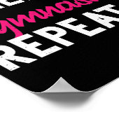 Sleep Gymnastik wiederholen Acrobatics Gymnastik Poster (Ecke)