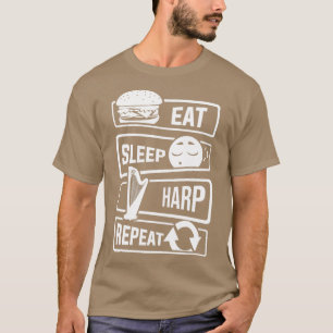 Sleep Harp Repeat Harp String Instrument (2) T-Shirt