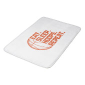 Sleep Hoops wiederholen Basketball Funny Quotes es Badematte (Schrägansicht)