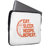 Sleep Hoops wiederholen Basketball Funny Quotes es Laptopschutzhülle (Vorne Rechts)
