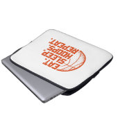 Sleep Hoops wiederholen Basketball Funny Quotes es Laptopschutzhülle (Vorne Knopf)