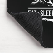 Sleep Hunt Fish Funny Junting Grafik Mousepad (Ecke)